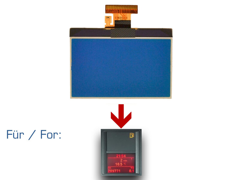 Snelheidsmeterdisplay voor VW Golf 5 V Touran 1T Passat 3C FIS Instrumentenpaneel