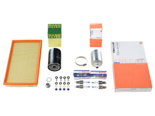 Inspectieset voor PORSCHE 944 2.5 tot -85 Bougies Oliefilter Luchtfilter
