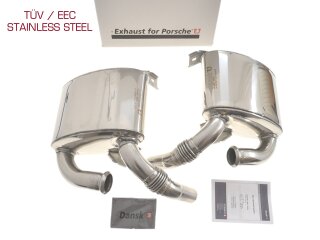 ポルシェ 996 カレラ スポーツ用リアサイレンサー、排気マフラー L+R T&Uuml;V
