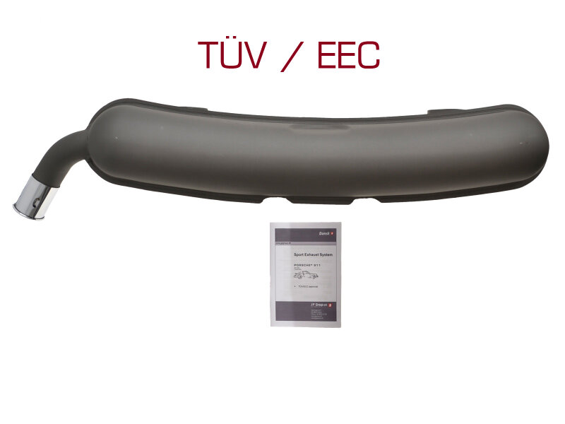 Rear silencer for PORSCHE 911 G 2.7 74-75 exhaust muffler