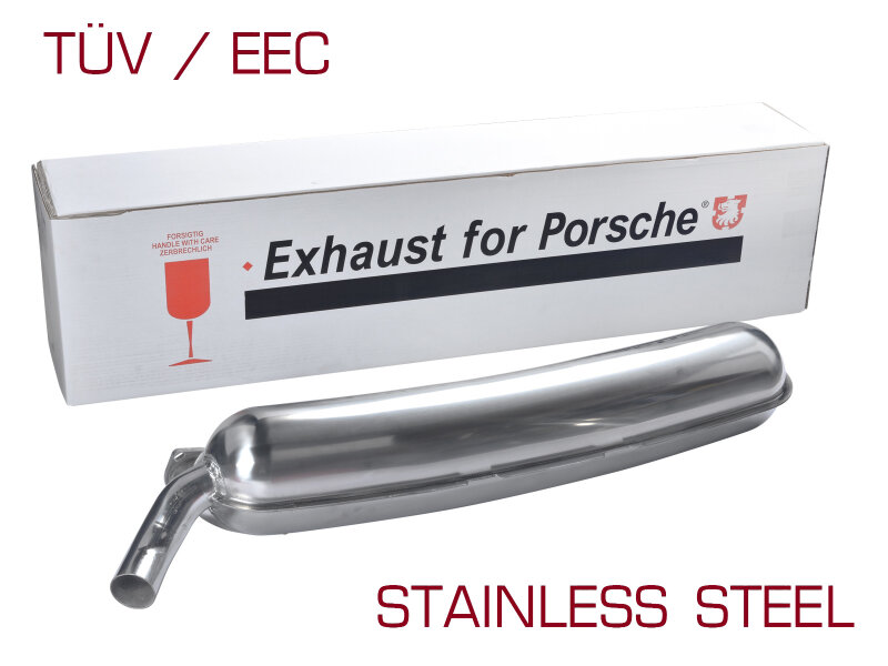 Rear silencer for PORSCHE 911 G 2.7 from 76- 3.0 SC 3.2...