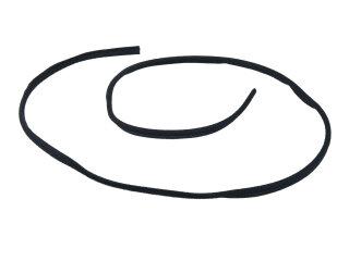 Joint de toit ouvrant arri&egrave;re en velours pour Porsche 911 F/G 964 993 - R&eacute;f&eacute;rence : 91156419300