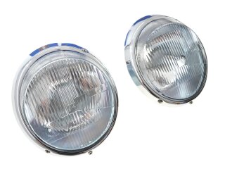 2x Headlights for PORSCHE 911 F/G SC 930 964 CHROME JP-Dansk