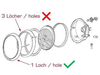 1 cerclage de phare pour PORSCHE 911 G 964, appr&ecirc;t&eacute;