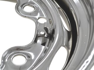 ポルシェ 356 VW ビートル用スチールリム 5x205 ET15 5.5x15 クローム プラム 1本
