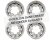4 llantas de acero para PORSCHE 356 VW Beetle Llanta 5x205 ET15 5.5x15 CROMADA PLID