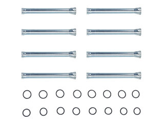 8x tappet protection tube for PORSCHE 914 VW T2 208mm + sealing rings 021109349B