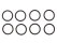 8x Stoterstangbuis Afdichtringen voor PORSCHE 912 E Type 4 914 VW T1 T2 O-Ring 21mm