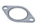 1x Heat Exchanger Gasket for Rear Silencer for PORSCHE 911 F/G 2.0 - 2.7 SMALL
