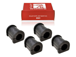 4x rodamiento estabilizador 18mm para PORSCHE 911 G 2.7 930 hasta -77 Goma TRASERA