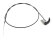 Hood Release Cable for PORSCHE 924 944 up to -83 Lever FRONT 477823531A GEMO