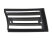 Horn grille for PORSCHE 911 F 69-73 horn grille plastic BLACK LEFT