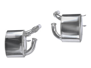 Rear silencer for PORSCHE 996 Carrera Sport exhaust STAINLESS STEEL L+R with accessories