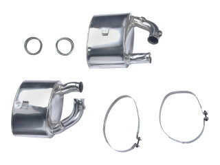 Endschalld&auml;mpfer f&uuml;r PORSCHE 993 Carrera Auspuff Endtopf + Zubeh&ouml;r T&Uuml;V