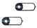 2x Rubberen Claxon Grille Pads voor PORSCHE 356 A 50-59 Claxon Grille Rubber Pads