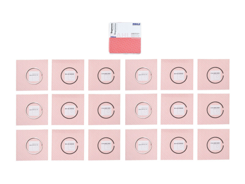 6 anéis de pistão para PORSCHE 930 3.3 964...