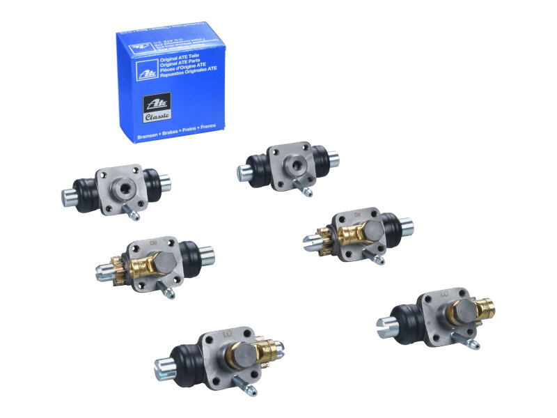 6x Wheel Brake Cylinders for PORSCHE 356 FRONT+REAR ATE