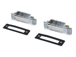 2 luces de matrícula para PORSCHE 911 F 912 65-73 914
