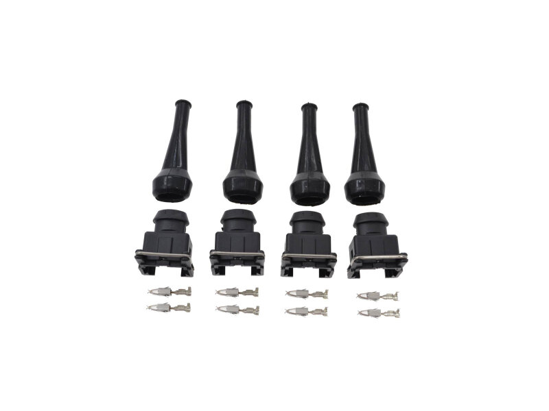 4 conectores de inyectores de combustible para BMW E30 318i 320i E23 E24 E28 con arandela de goma