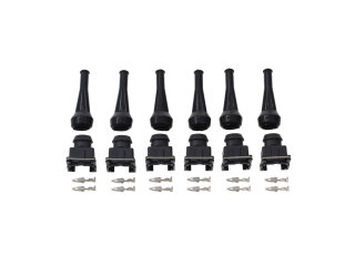 6x Fuel Injector Connectors for BMW E30 3 Series 325i E23...