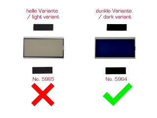 Digitaal klokdisplay voor BMW E30 E28 E24 E23 klok LCD reparatie DONKER