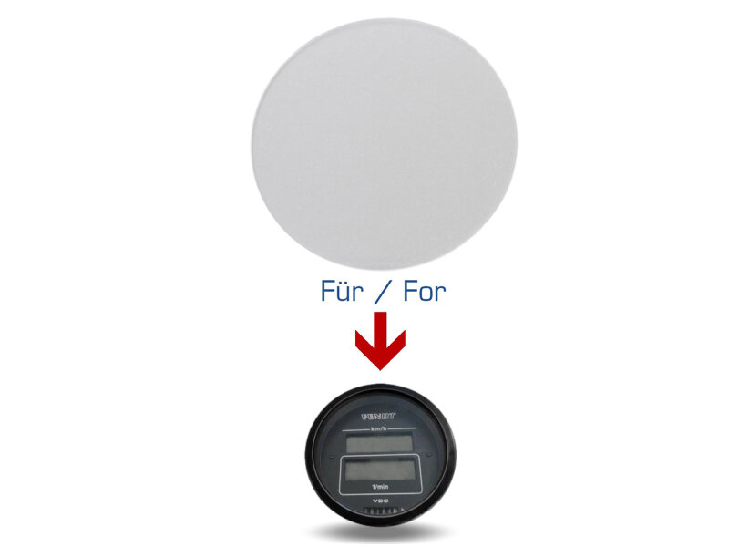 Tachoglas Traktormeter für Fendt Favorit Rundinstrument Tacho 100mm