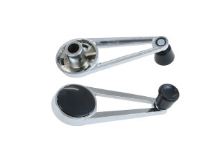 2x manovelle alzacristalli per alzacristalli PORSCHE 911 F fino al -68 + coperchi rosette