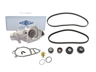 Bomba de agua + kit correa distribucion + rodillos para PORSCHE 944 2.5 924S del 87- LC