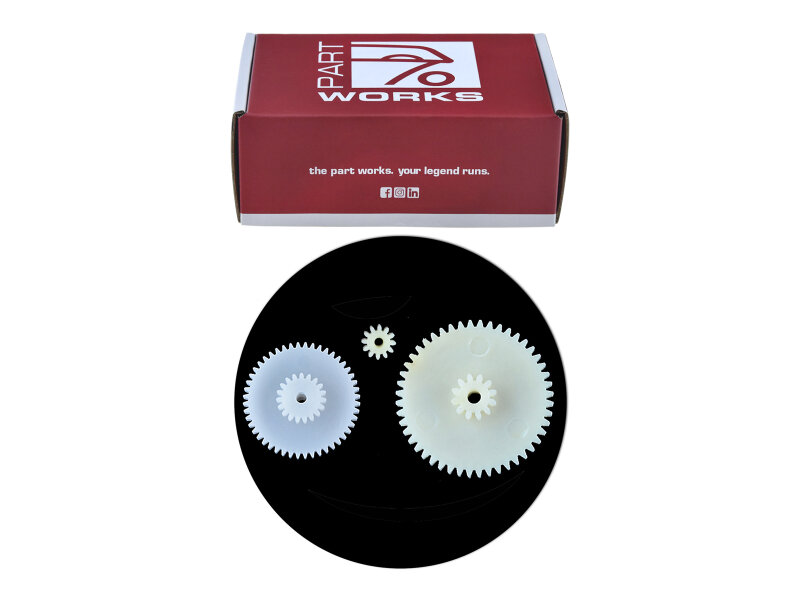 Speedometer gears for three-part electronic drive with...