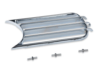 Rejilla de bocina para PORSCHE 356 A, rejilla de ventilaci&oacute;n METAL CROMADA + tornillos (izquierdo = derecho)