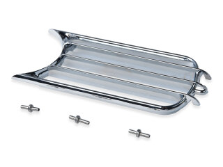 Rejilla de bocina para PORSCHE 356 A, rejilla de ventilaci&oacute;n METAL CROMADA + tornillos (izquierdo = derecho)