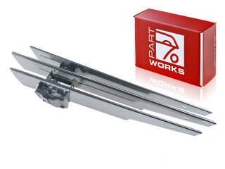 Rejilla de bocina para faros antiniebla para PORSCHE 356 B/C Rejilla de bocina CROMADA IZQUIERDA