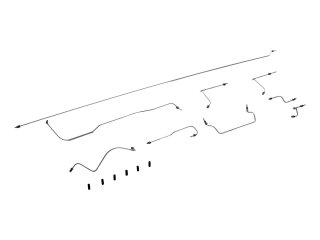 Brake lines for PORSCHE 911 F 2.0 912 08/67-07/68 LHD SET bent