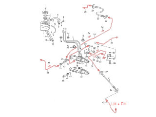 PORSCHE 911 F 2.0 2.2 912 08/68-07/71 LHD SET 用ブレーキライン 曲げ済み