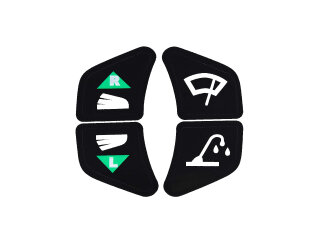 Steering column switch stickers for PORSCHE 911 F 914...