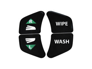 Pegatinas para los interruptores de la columna de direcci&oacute;n de los limpiaparabrisas e intermitentes del PORSCHE 911 F 914 (EE. UU.)