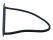 Junta triangular de la ventanilla trasera izquierda para Porsche 911 G 930 Turbo hasta 1988