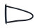 Rear Right Triangular Window Seal for Porsche 911 G 930 Turbo up to 1988