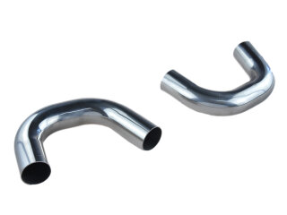 2 tubi di collegamento scarico per PORSCHE 986 Boxster 2.5 marmitta posteriore CAT V2A