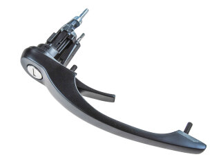 2x door handle for PORSCHE 911 F/G SC 930 70-89 OUTSIDE with lock BLACK L+R