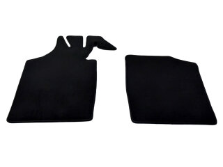 Floor mats for PORSCHE 914, carpeted velour, BLACK