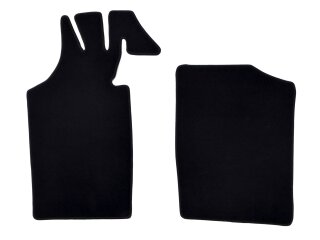 Floor mats for PORSCHE 914, carpeted velour, BLACK