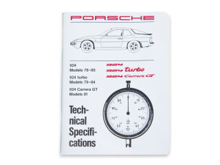 Manuale dofficina per PORSCHE 924 2.0 turbo 78-85 Specifiche tecniche EN