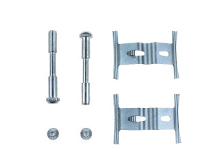 2x Retaining Pin + Spring Plate Brake Pad Guide Plates...