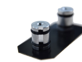 2x Piastre di smorzamento Pinza Freno per PORSCHE 997 turbo POSTERIORE 34mm