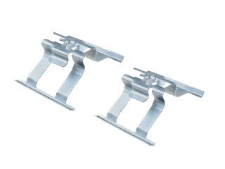 2x Placas gu&iacute;a de pastillas de freno con resorte para PORSCHE 997 turbo 07-09 GT3 TRASERAS 99735295910