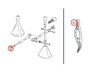 Casquillo de cojinete de la cabeza de la articulaci&oacute;n de la palanca de cambios para la palanca de liberaci&oacute;n del embrague del PORSCHE 928