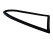 Side window seal for PORSCHE 993 Coupe, rear right window seal