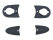 4x Rubberen Deurgreeprubbers voor PORSCHE 993, Links en Rechts