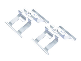 2x Spring-loaded brake pad guide plates for PORSCHE 991...
